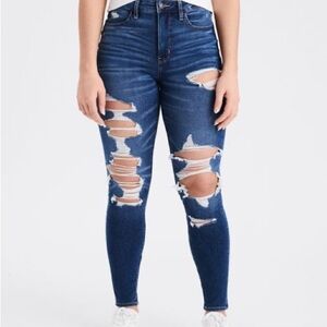 American Eagle Distressed Blue Jeans